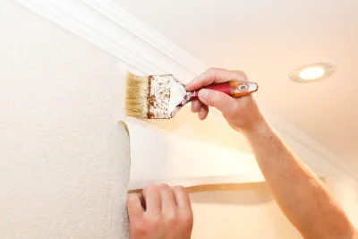 Pose de papier peint à Cuchery — revêtements muraux et toiles de verre